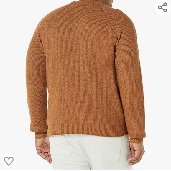 Amazon Essentials Men's Long-Sleeve Soft Touch Crewneck Sweater Dark Camel XL - Picture 2 of 6